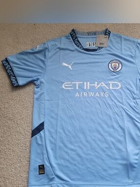 Puma Manchester City Home 2024/25 Soccer JerseyMen L